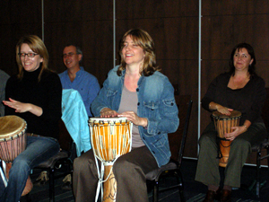 Marsh Accelerated Leadership Program Brighton Le Sands RSL Club interactive entertainment drumming team building 